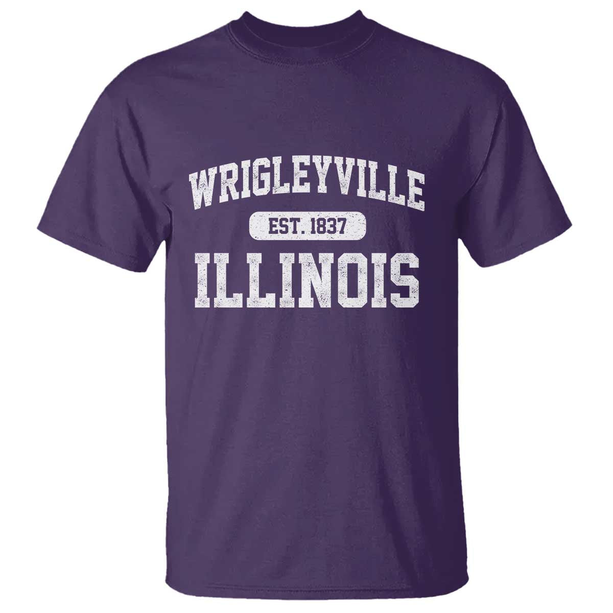 Wrigleyville Illinois T Shirt Vintage Chicago Classic Distressed Baseball Fan Gift