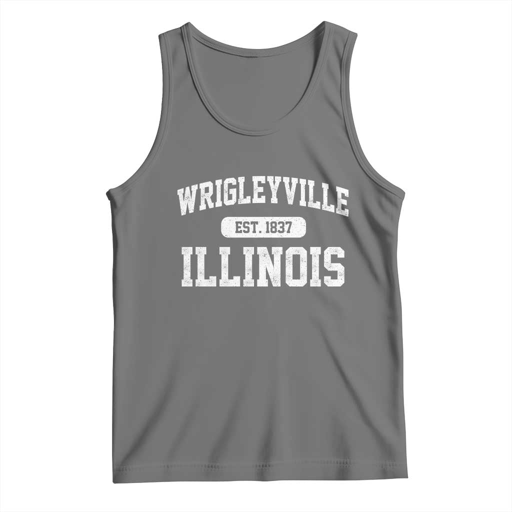 Wrigleyville Illinois Tank Top Vintage Chicago Classic Distressed Baseball Fan Gift