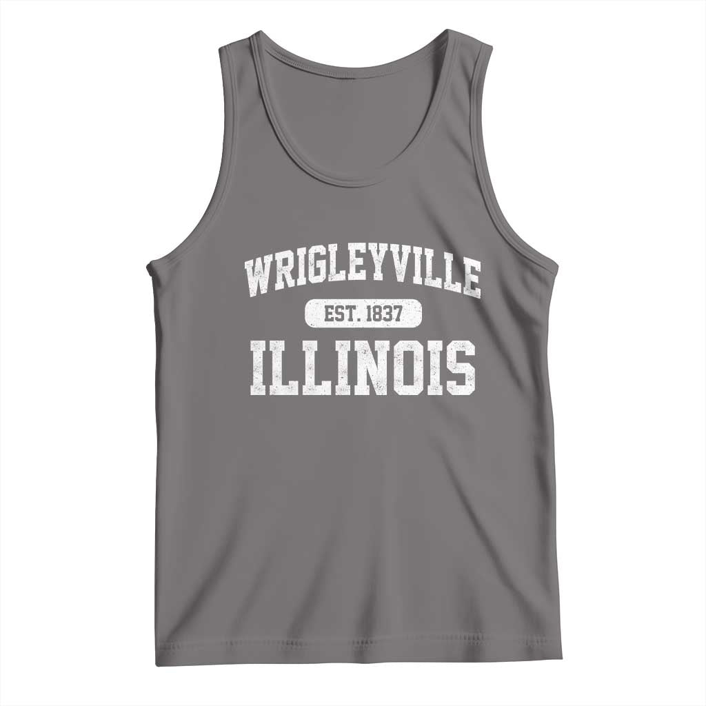 Wrigleyville Illinois Tank Top Vintage Chicago Classic Distressed Baseball Fan Gift