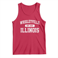 Wrigleyville Illinois Tank Top Vintage Chicago Classic Distressed Baseball Fan Gift