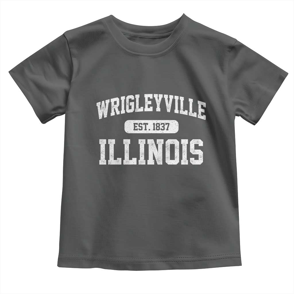 Wrigleyville Illinois Toddler T Shirt Vintage Chicago Classic Distressed Baseball Fan Gift