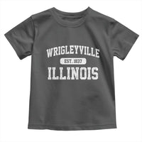 Wrigleyville Illinois Toddler T Shirt Vintage Chicago Classic Distressed Baseball Fan Gift