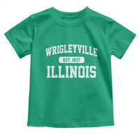 Wrigleyville Illinois Toddler T Shirt Vintage Chicago Classic Distressed Baseball Fan Gift