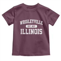 Wrigleyville Illinois Toddler T Shirt Vintage Chicago Classic Distressed Baseball Fan Gift