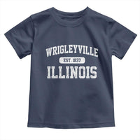 Wrigleyville Illinois Toddler T Shirt Vintage Chicago Classic Distressed Baseball Fan Gift