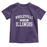 Wrigleyville Illinois Toddler T Shirt Vintage Chicago Classic Distressed Baseball Fan Gift