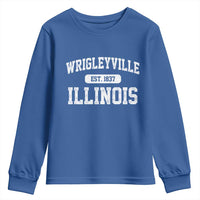 Wrigleyville Illinois Youth Sweatshirt Vintage Chicago Classic Distressed Baseball Fan Gift