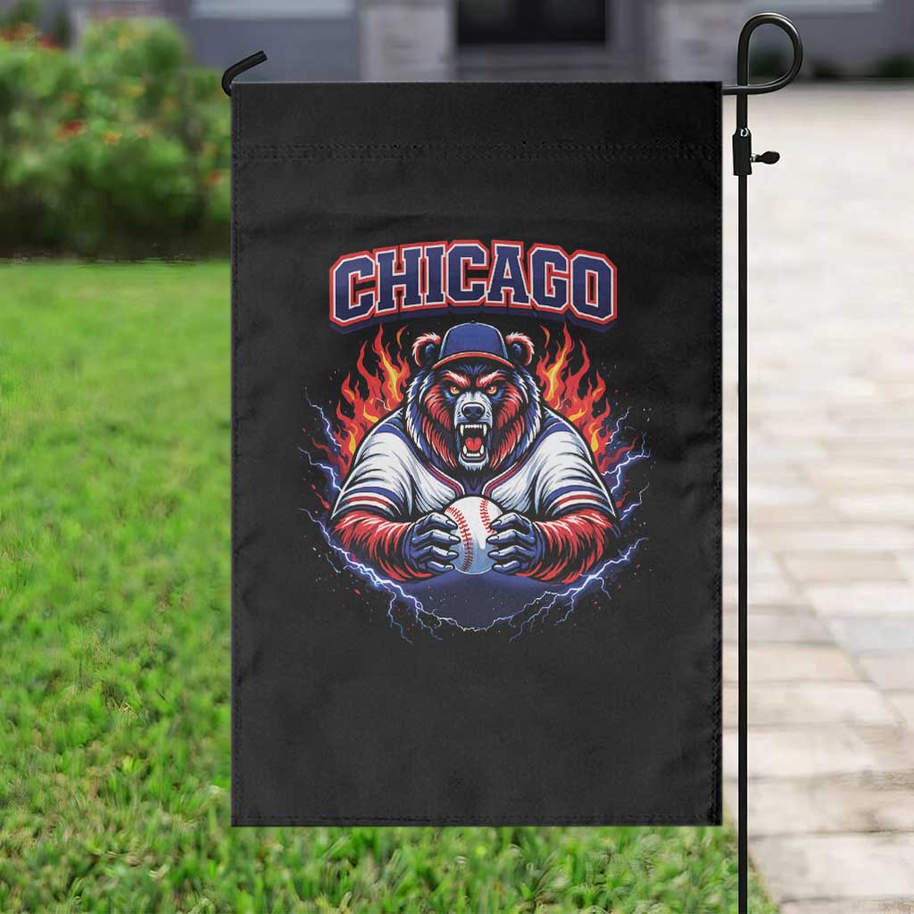 Vintage Chicago Garden Flag Retro Baseball Fans