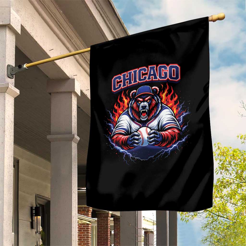 Vintage Chicago Garden Flag Retro Baseball Fans