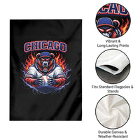 Vintage Chicago Garden Flag Retro Baseball Fans