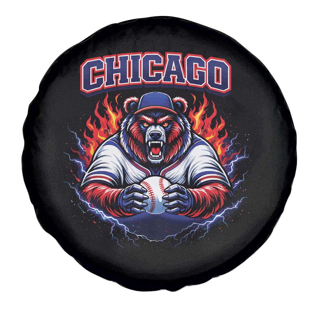 Vintage Chicago Spare Tire Cover Retro Baseball Fans