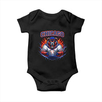 Vintage Chicago Baby Onesie Retro Baseball Fans