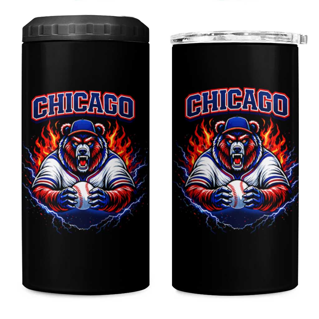 Vintage Chicago 4 in 1 Can Cooler Tumbler Retro Baseball Fans