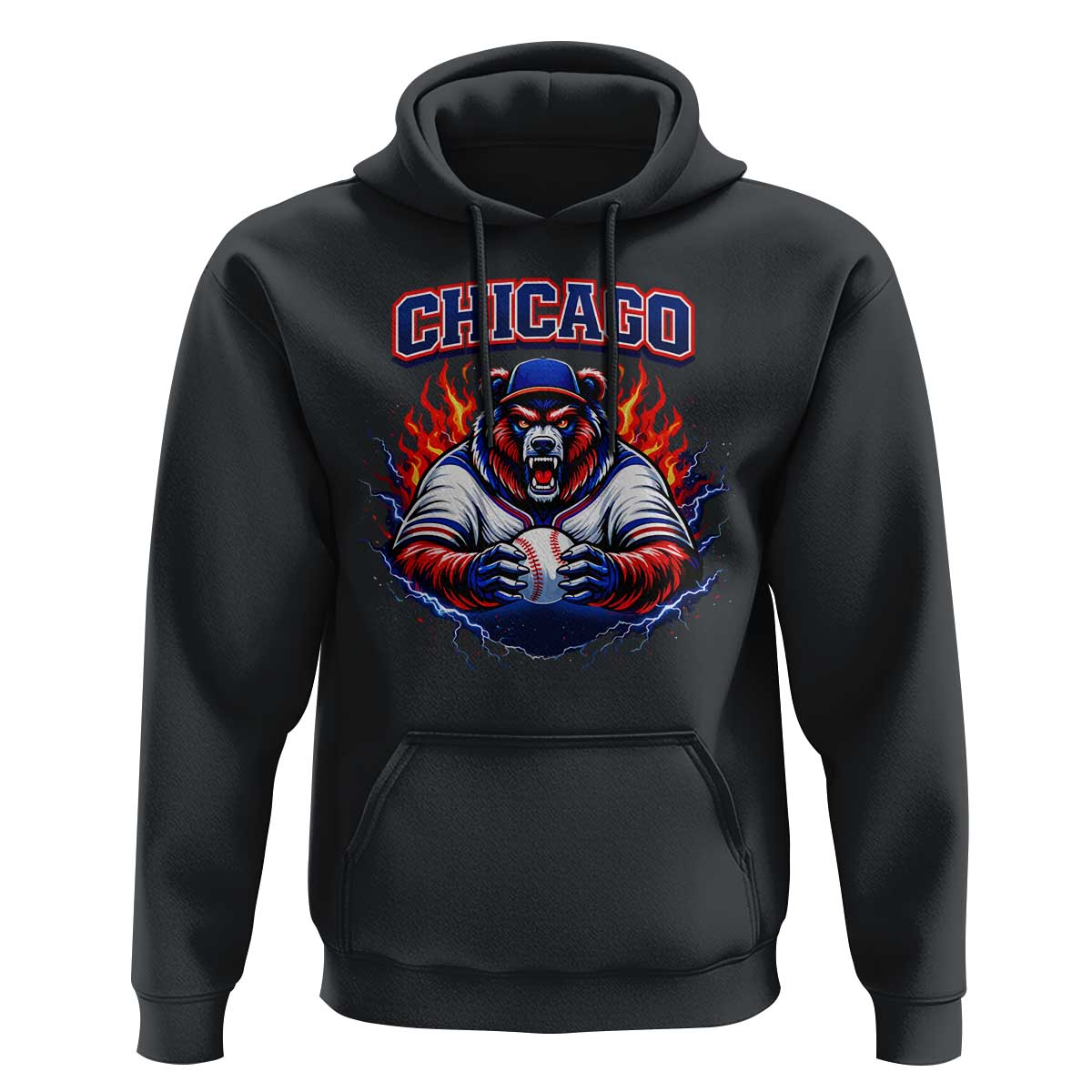 Vintage Chicago Hoodie Retro Baseball Fans