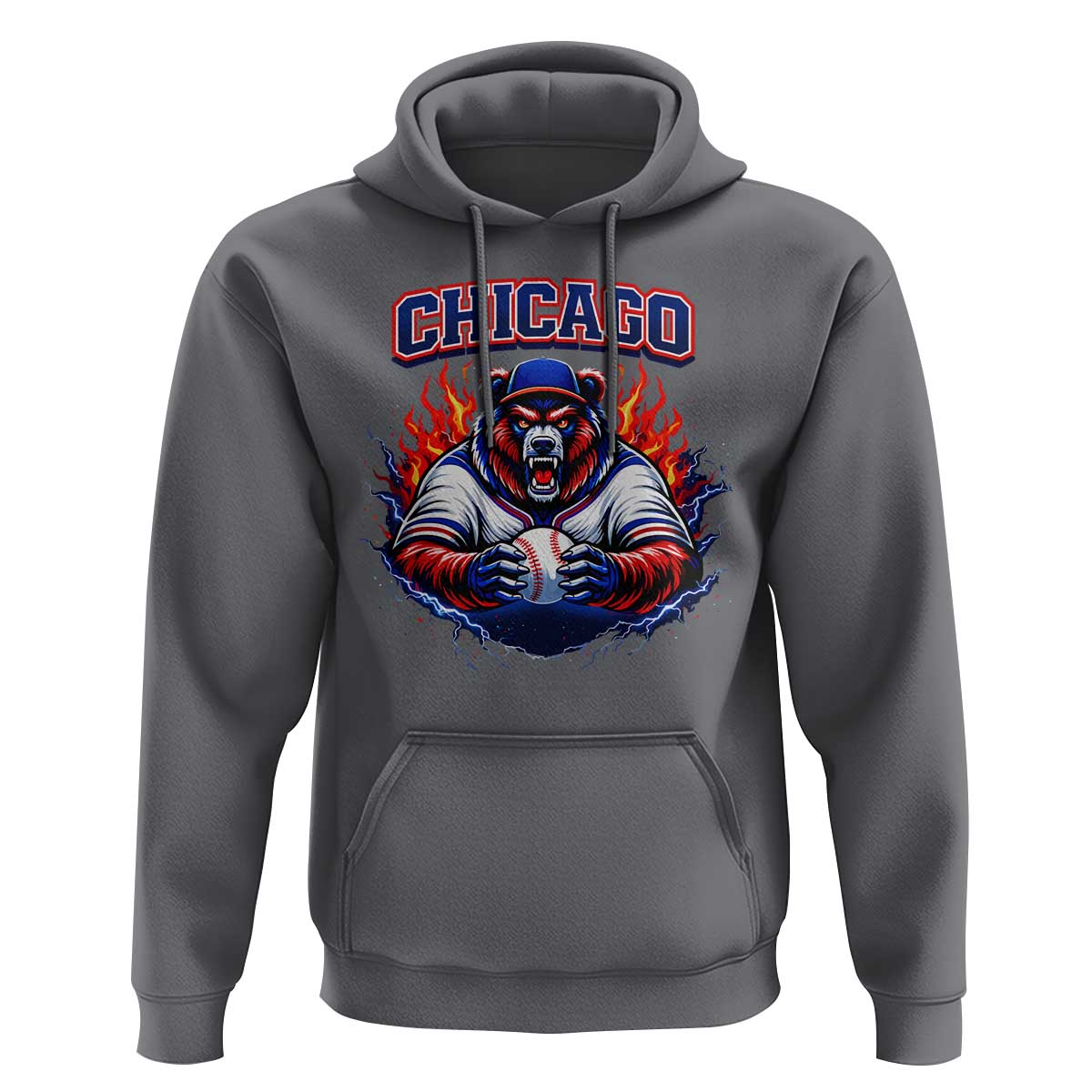 Vintage Chicago Hoodie Retro Baseball Fans