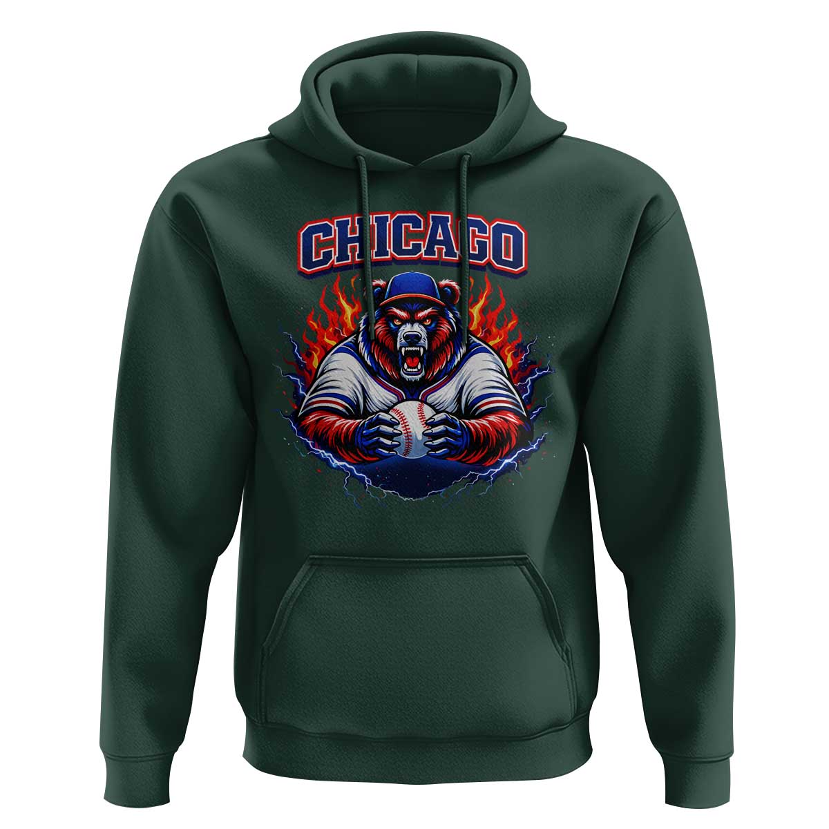 Vintage Chicago Hoodie Retro Baseball Fans