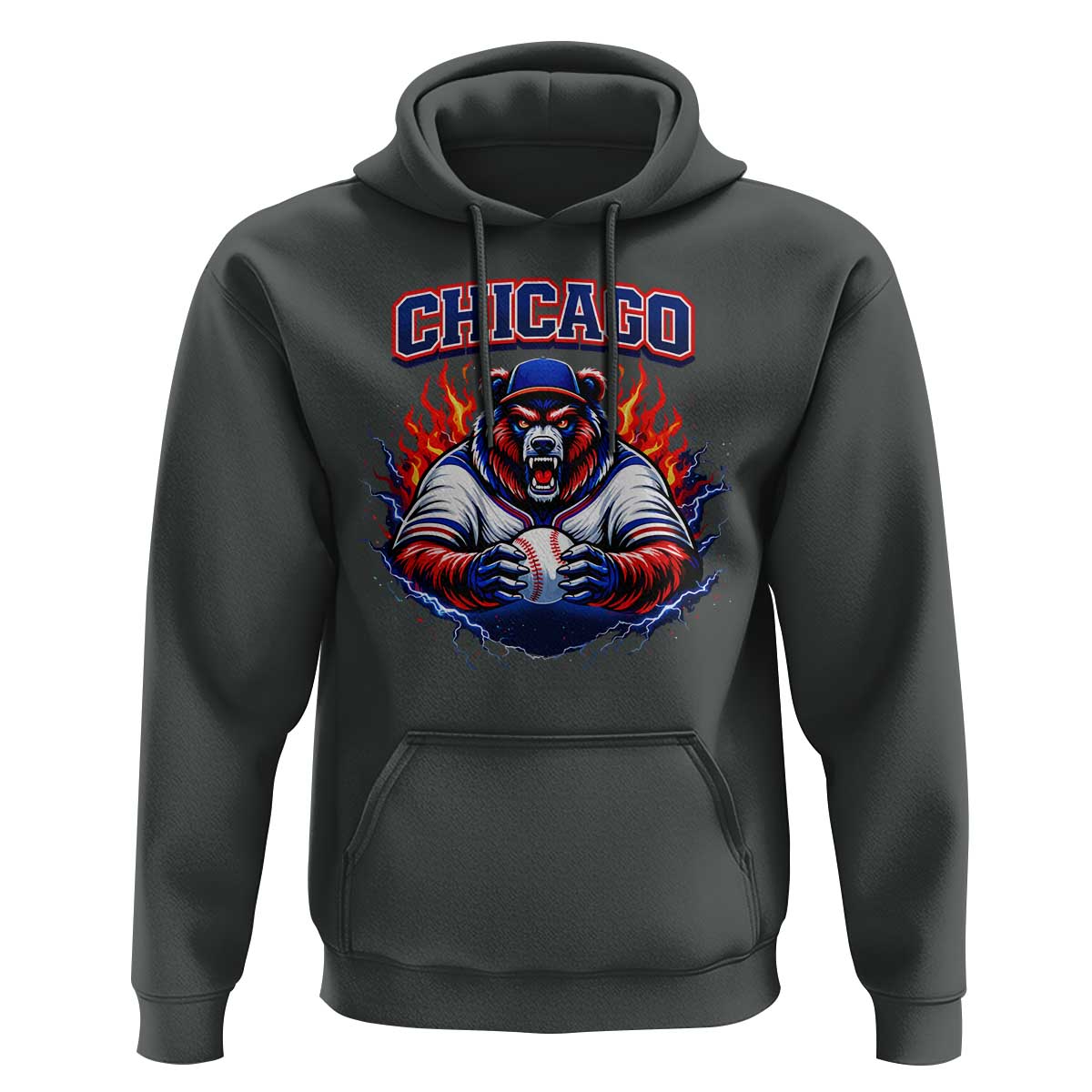 Vintage Chicago Hoodie Retro Baseball Fans