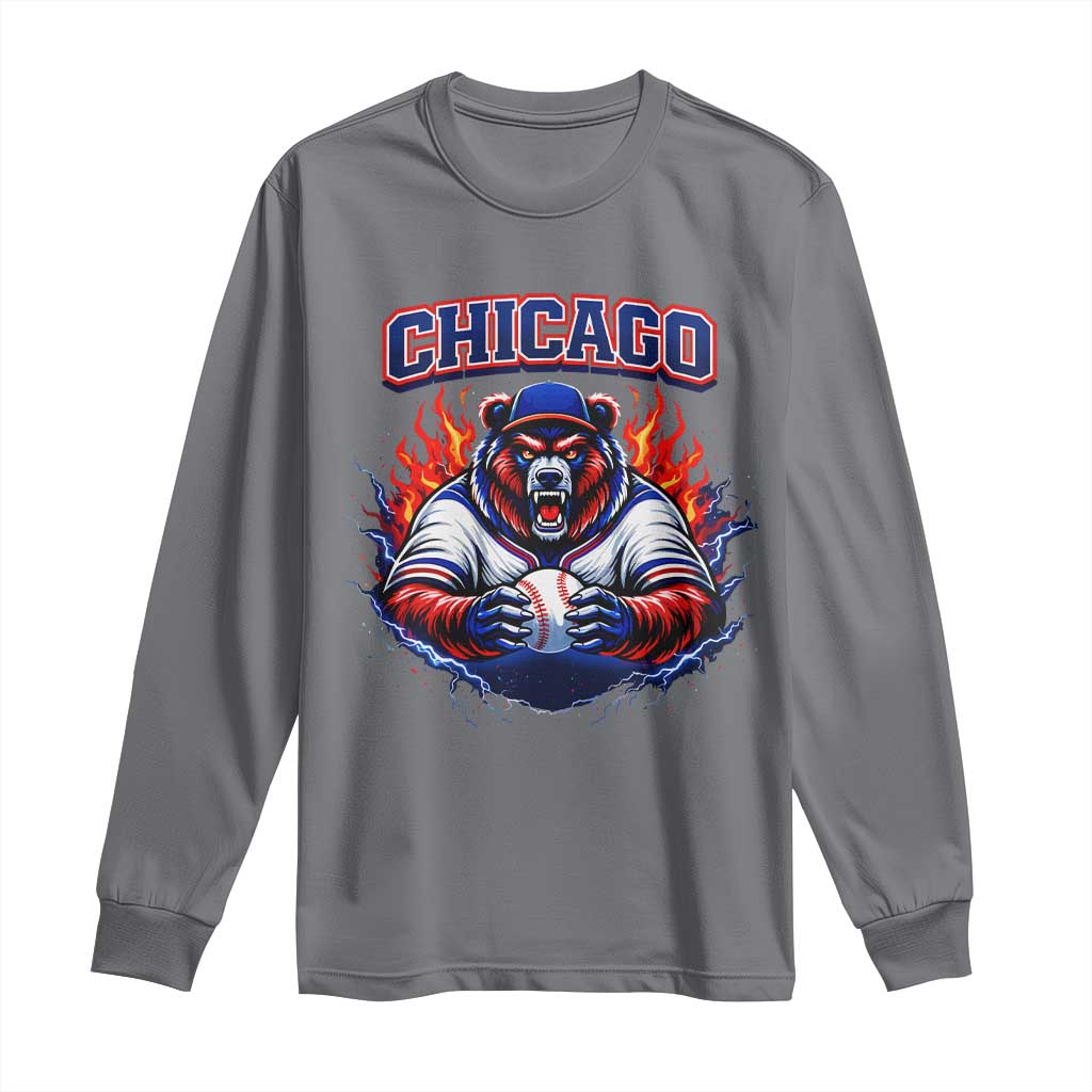 Vintage Chicago Long Sleeve Shirt Retro Baseball Fans