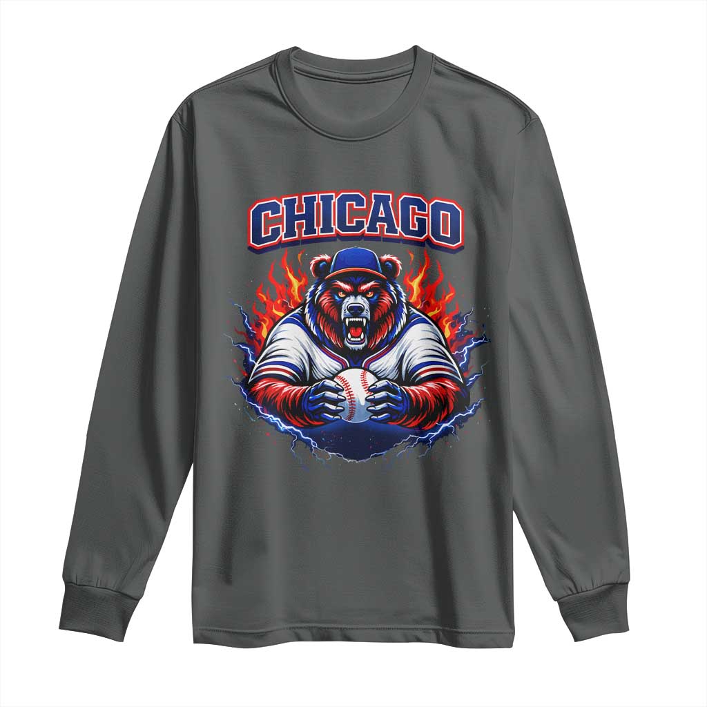 Vintage Chicago Long Sleeve Shirt Retro Baseball Fans