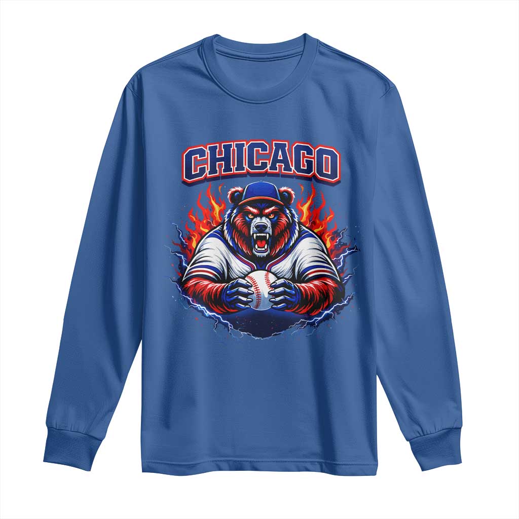 Vintage Chicago Long Sleeve Shirt Retro Baseball Fans