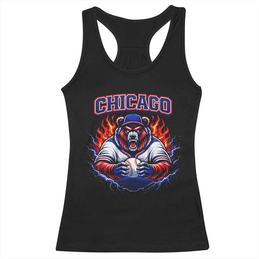 Vintage Chicago Racerback Tank Top Retro Baseball Fans