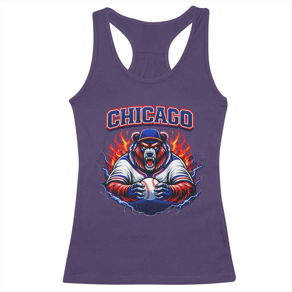 Vintage Chicago Racerback Tank Top Retro Baseball Fans