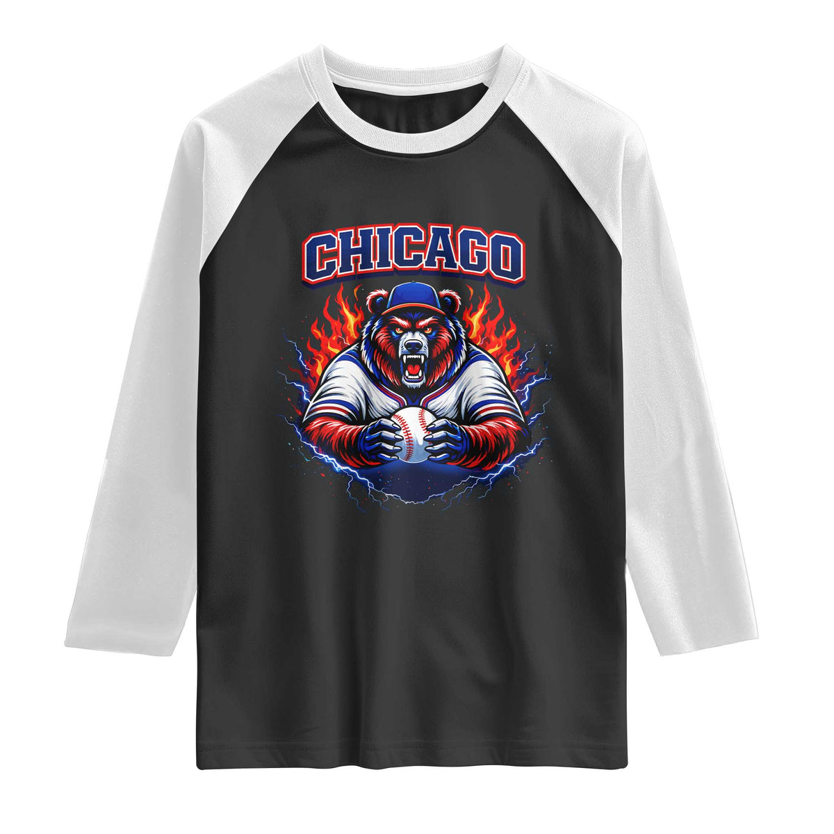 Vintage Chicago Raglan Shirt Retro Baseball Fans