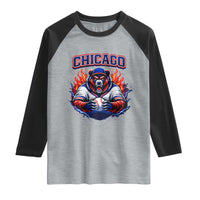 Vintage Chicago Raglan Shirt Retro Baseball Fans