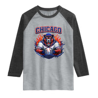 Vintage Chicago Raglan Shirt Retro Baseball Fans