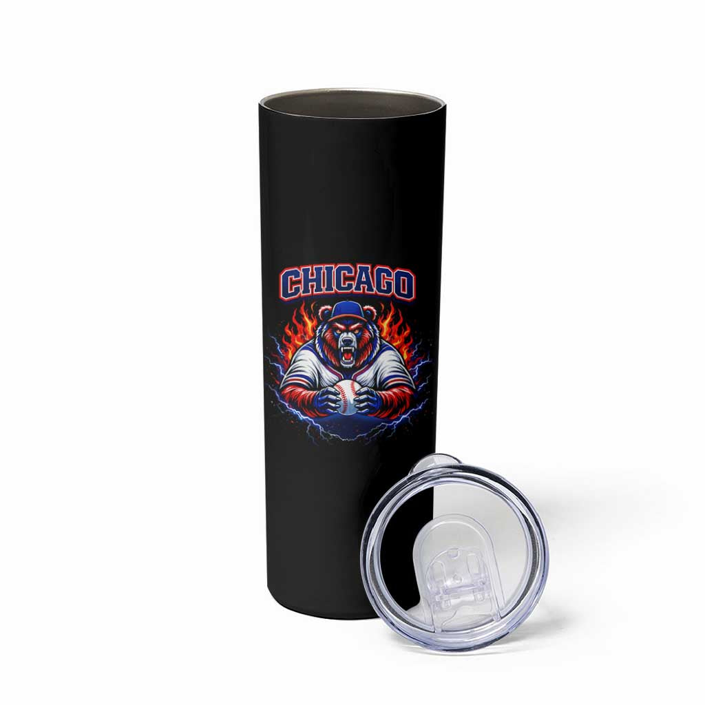 Vintage Chicago Skinny Tumbler Retro Baseball Fans