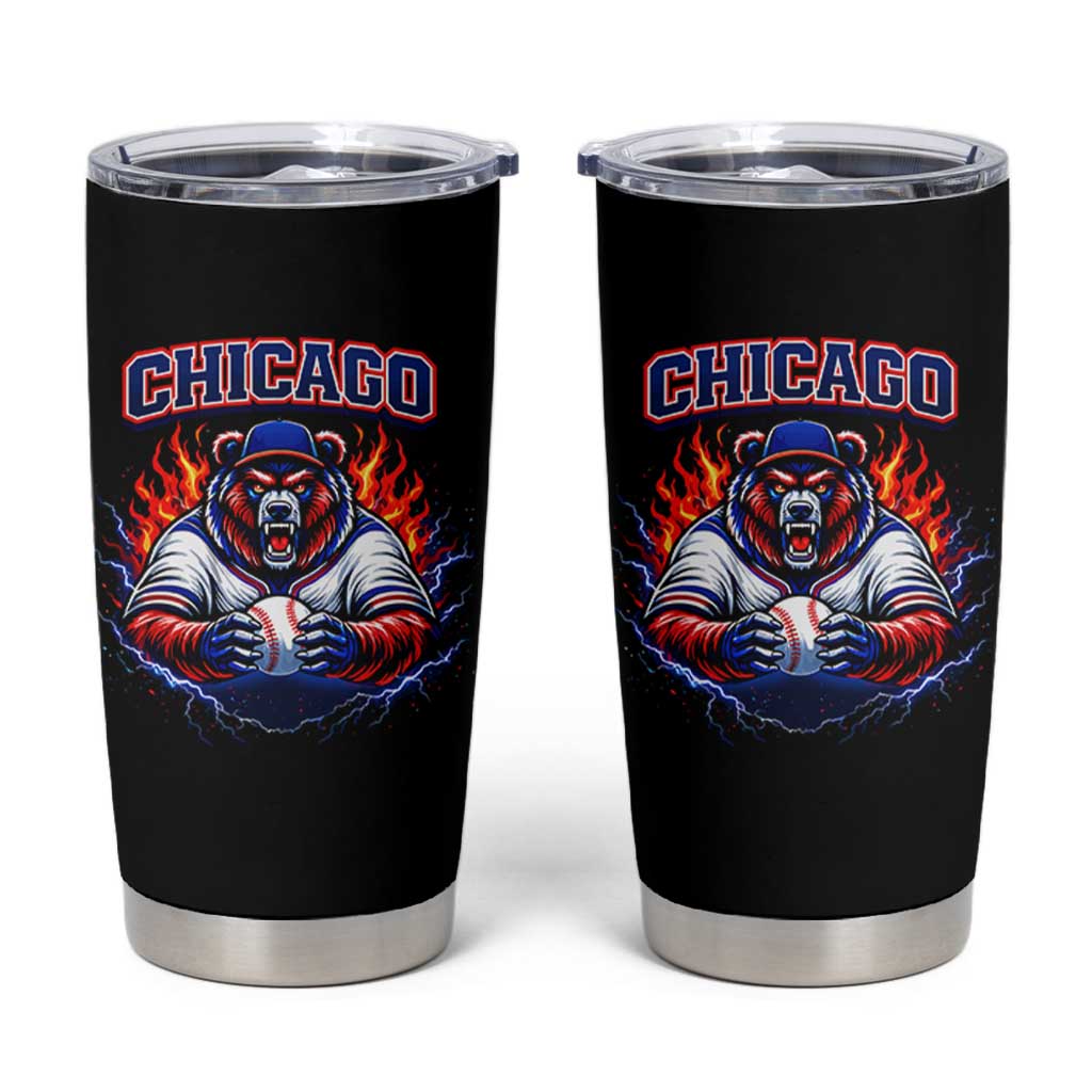 Vintage Chicago Tumbler Cup Retro Baseball Fans