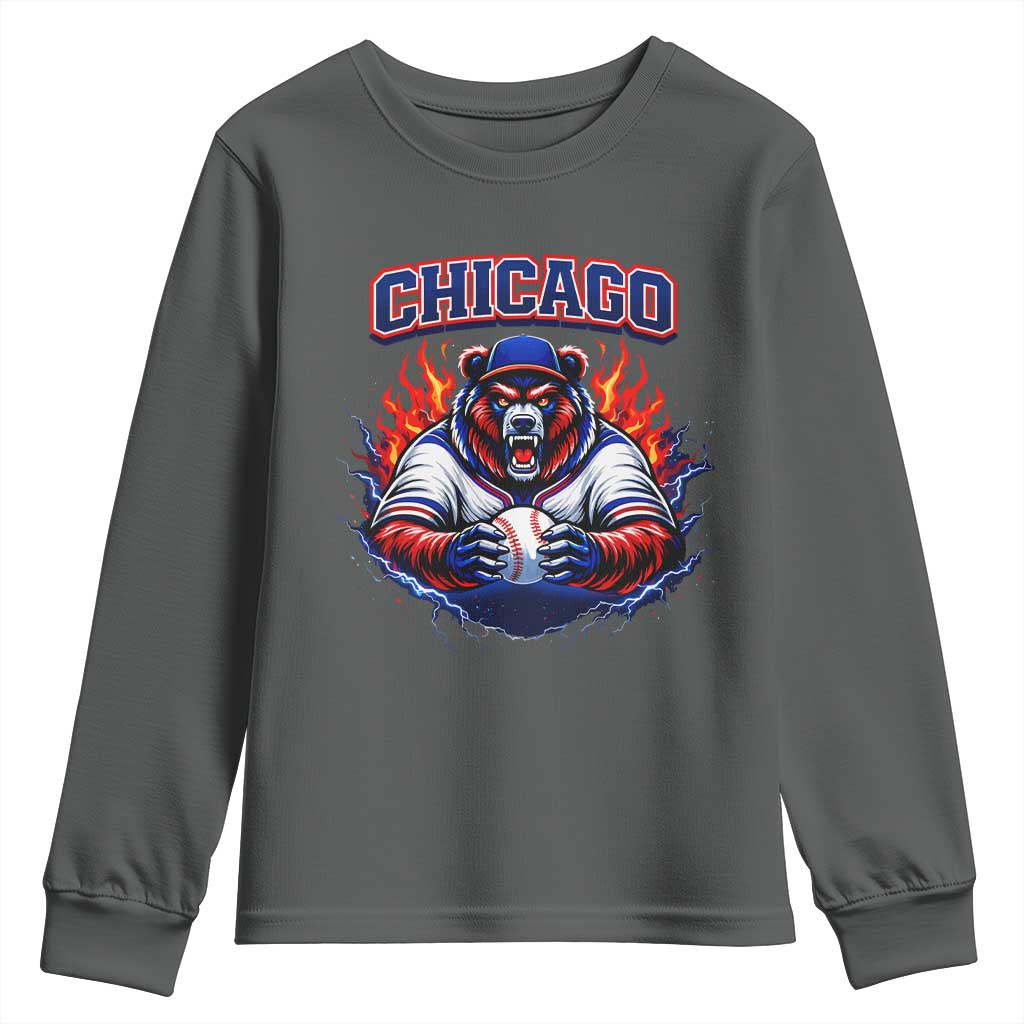 Vintage Chicago Youth Sweatshirt Retro Baseball Fans