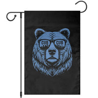 Vintage Cub Garden Flag With Sunglasses Retro Baseball Fans