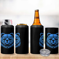 Vintage Cub 4 in 1 Can Cooler Tumbler With Sunglasses Retro Baseball Fans