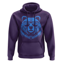 Vintage Cub Hoodie With Sunglasses Retro Baseball Fans