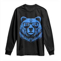 Vintage Cub Long Sleeve Shirt With Sunglasses Retro Baseball Fans