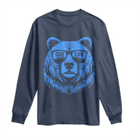 Vintage Cub Long Sleeve Shirt With Sunglasses Retro Baseball Fans