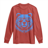 Vintage Cub Long Sleeve Shirt With Sunglasses Retro Baseball Fans