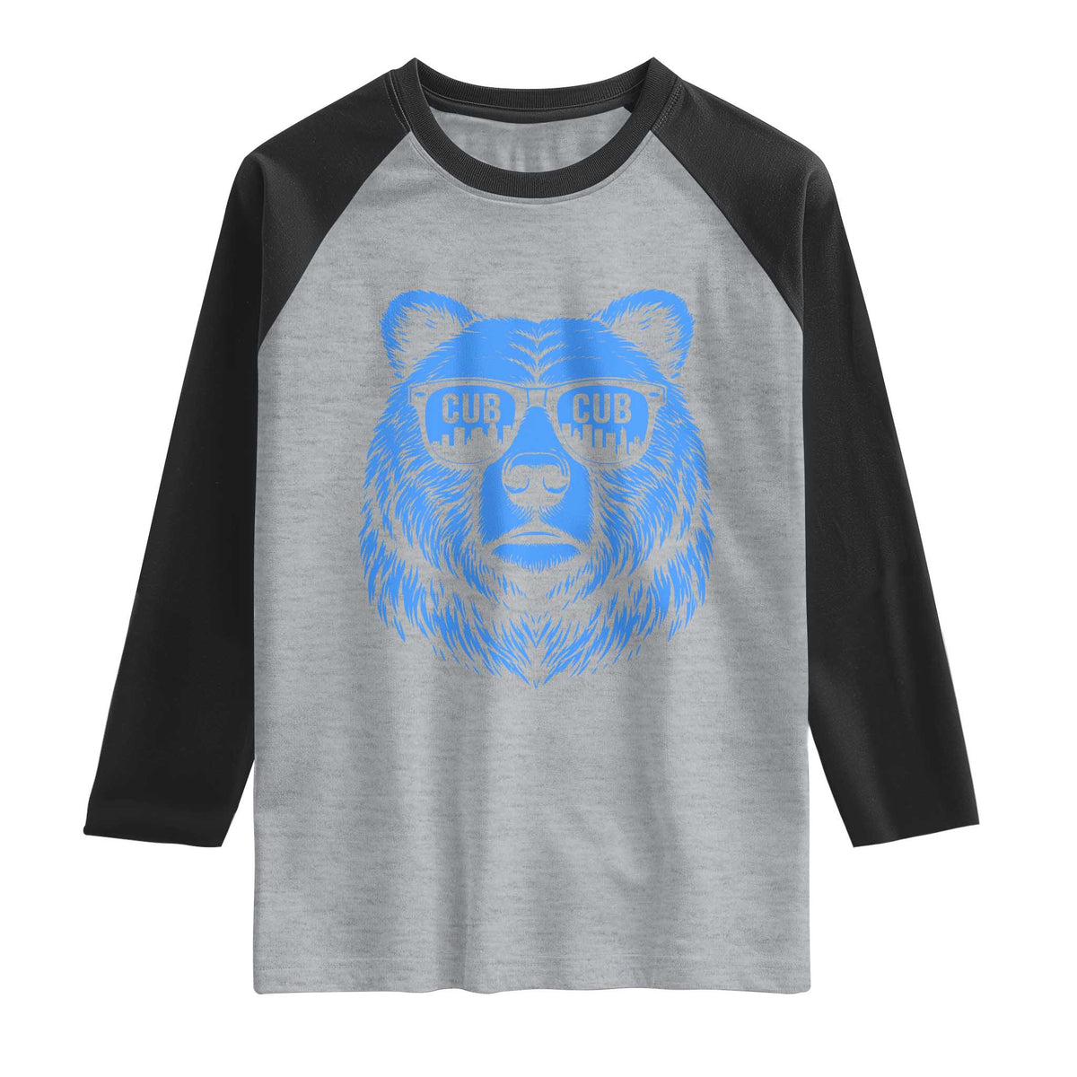 Vintage Cub Raglan Shirt With Sunglasses Retro Baseball Fans