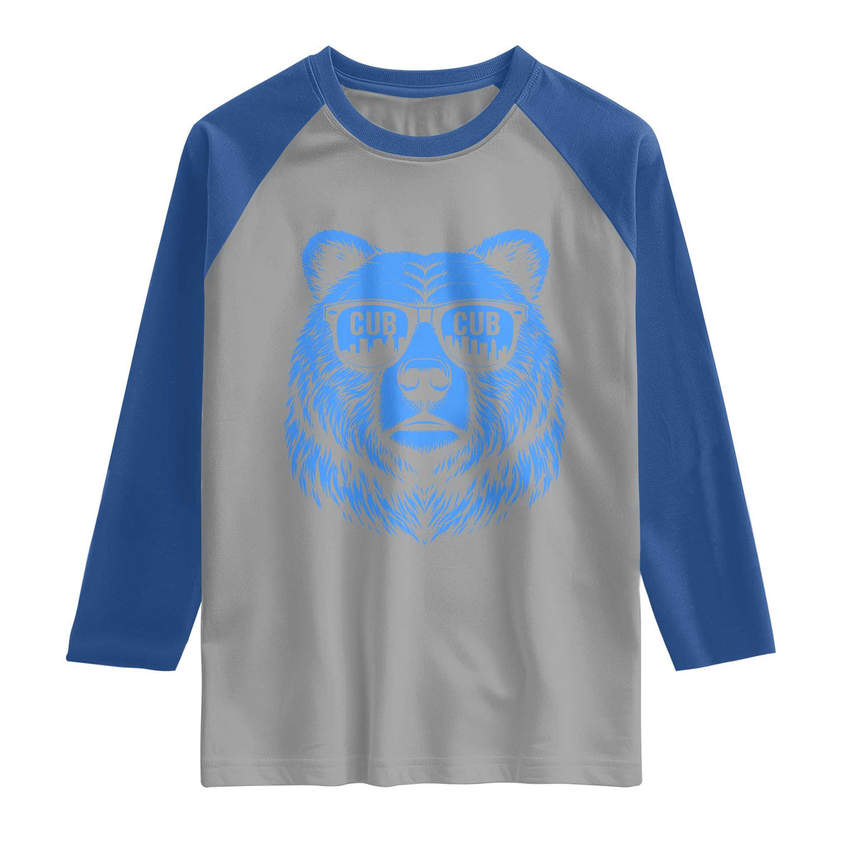 Vintage Cub Raglan Shirt With Sunglasses Retro Baseball Fans