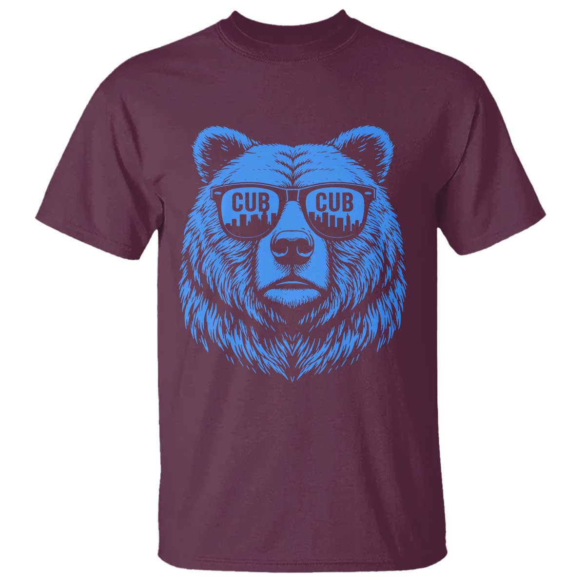 Vintage Cub T Shirt With Sunglasses Retro Baseball Fans