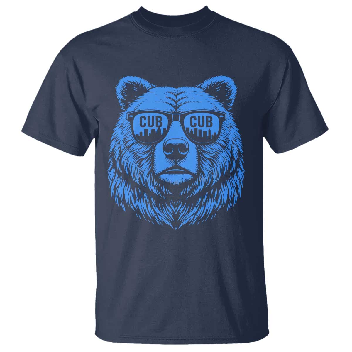 Vintage Cub T Shirt With Sunglasses Retro Baseball Fans