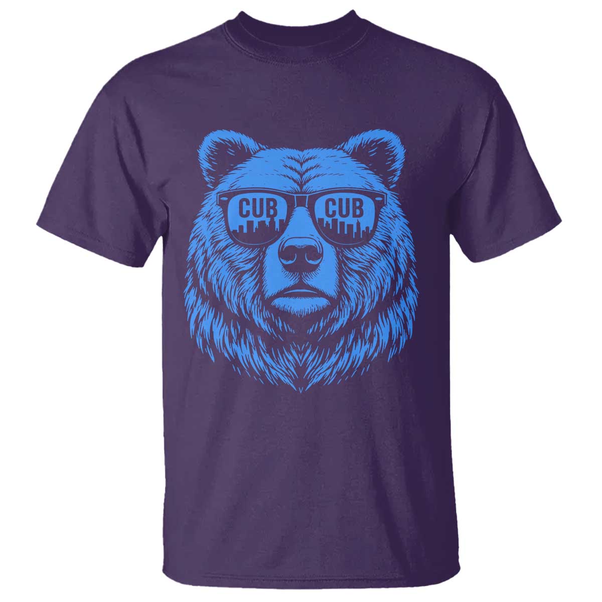 Vintage Cub T Shirt With Sunglasses Retro Baseball Fans