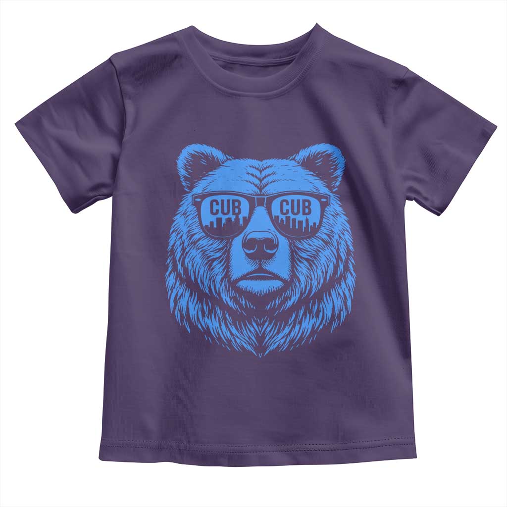 Vintage Cub Toddler T Shirt With Sunglasses Retro Baseball Fans