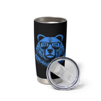 Vintage Cub Tumbler Cup With Sunglasses Retro Baseball Fans