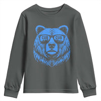 Vintage Cub Youth Sweatshirt With Sunglasses Retro Baseball Fans