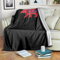 Vintage Cub Throw Blanket Retro Sports Bear Baseball Fans