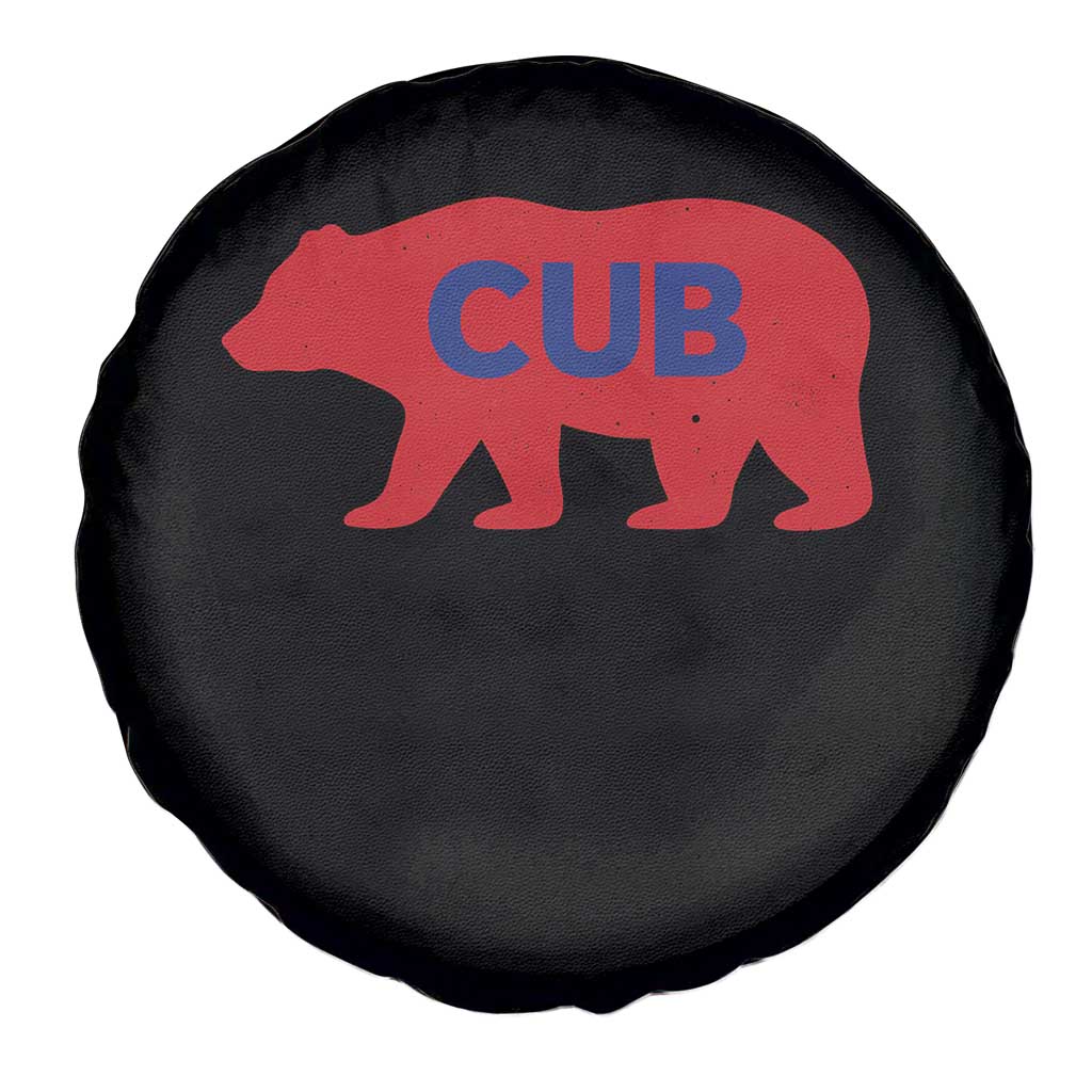 Vintage Cub Spare Tire Cover Retro Sports Bear Baseball Fans