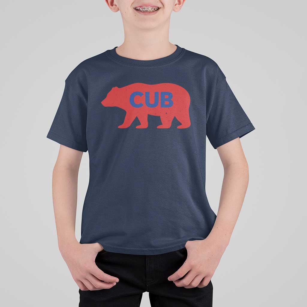 Vintage Cub T Shirt For Kid Retro Sports Bear Baseball Fans