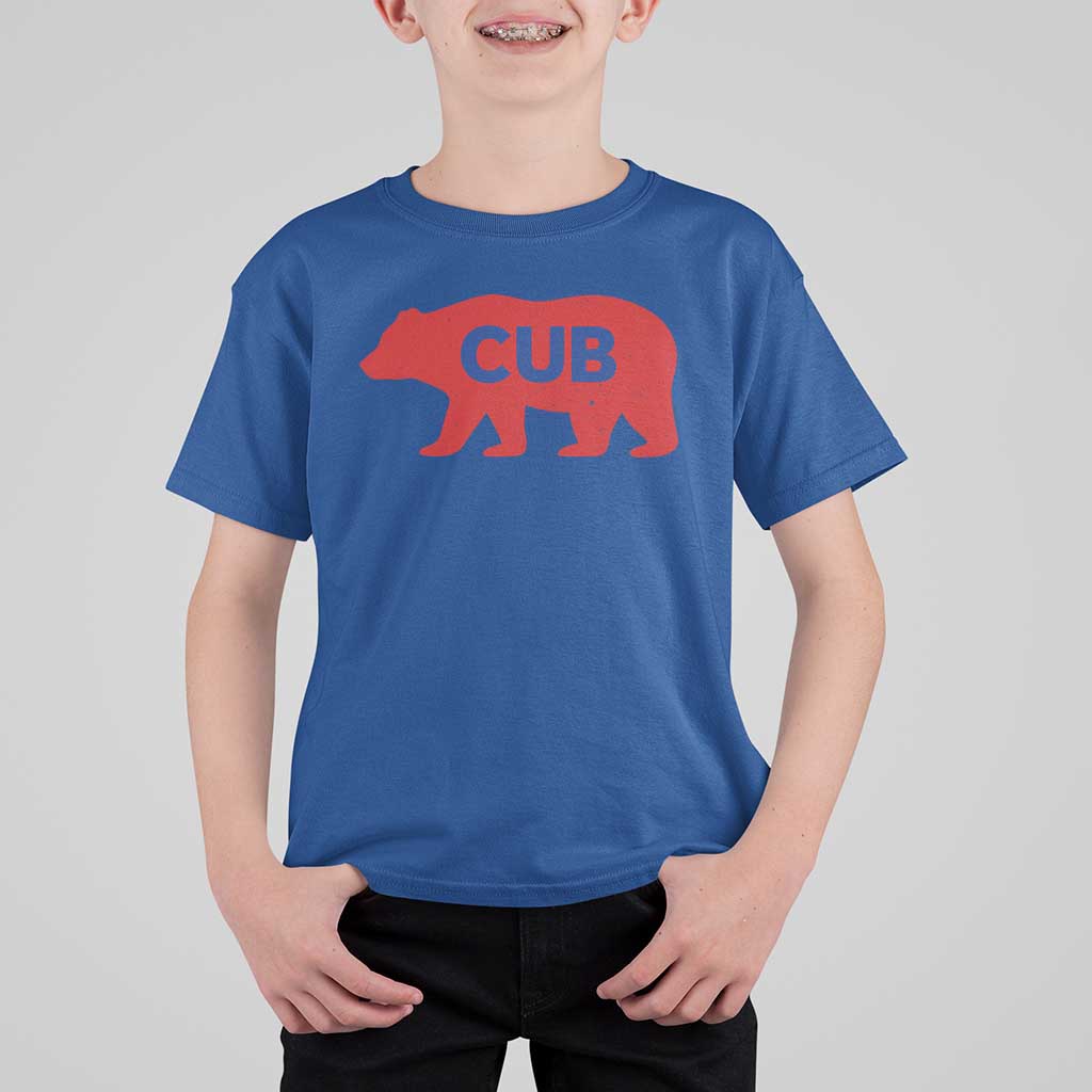 Vintage Cub T Shirt For Kid Retro Sports Bear Baseball Fans